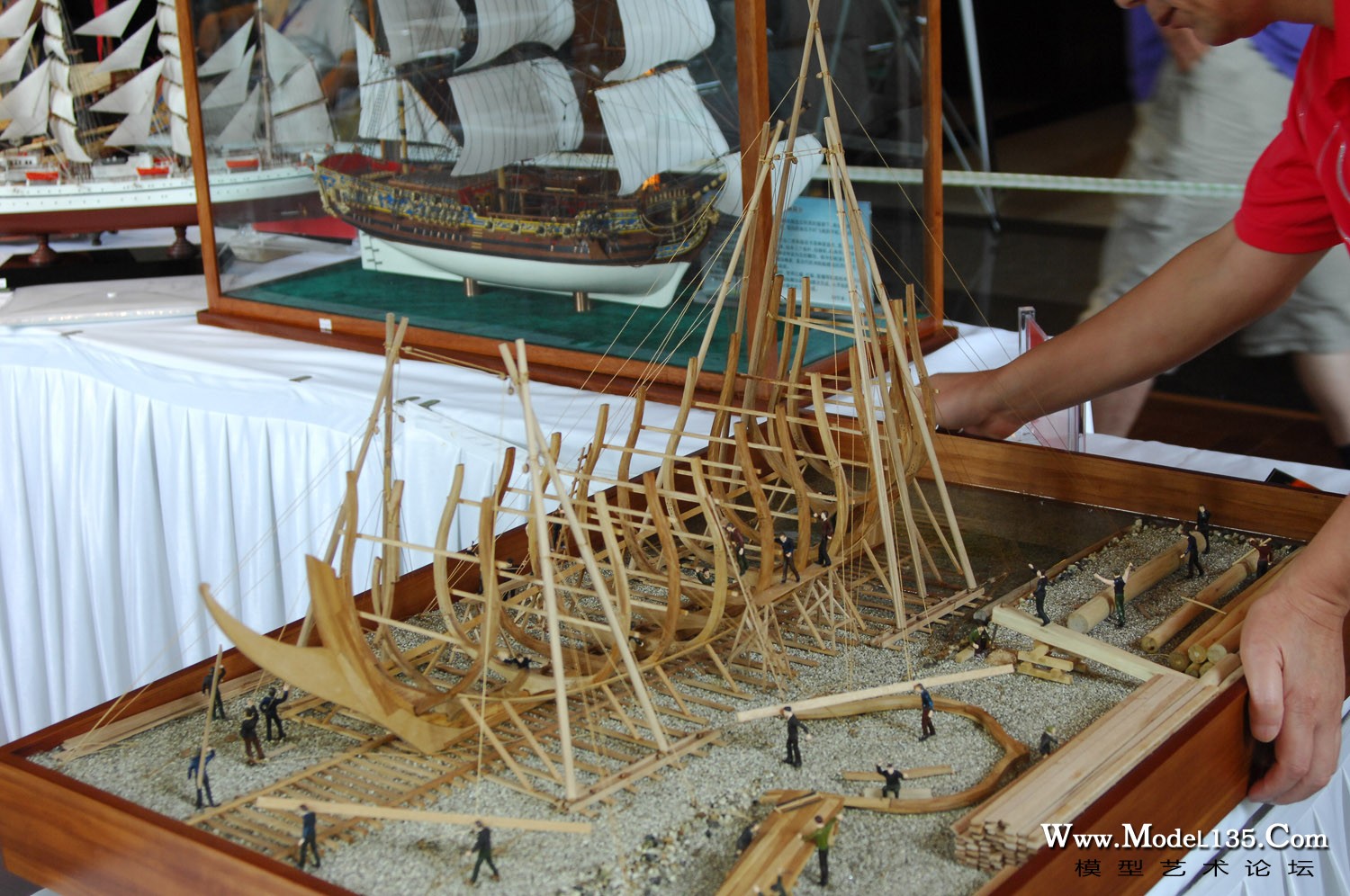 仿真竞赛现场－C3情景模型－湖北队古代船厂.jpg