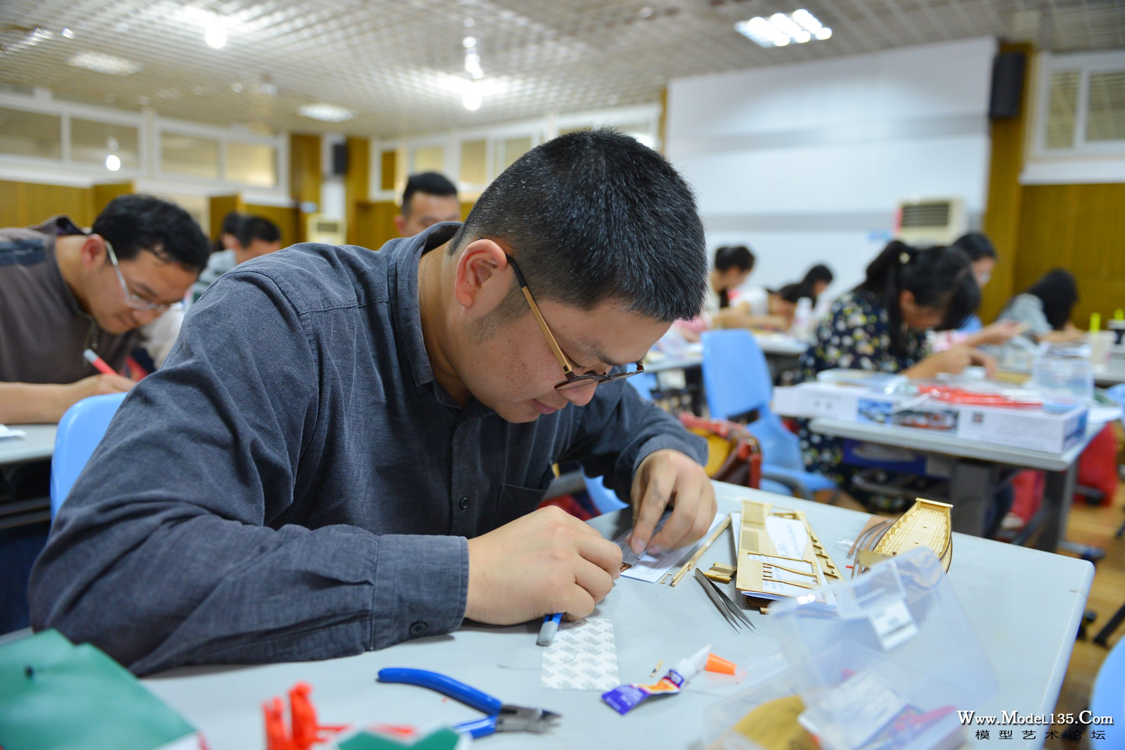 参训老师动手制作