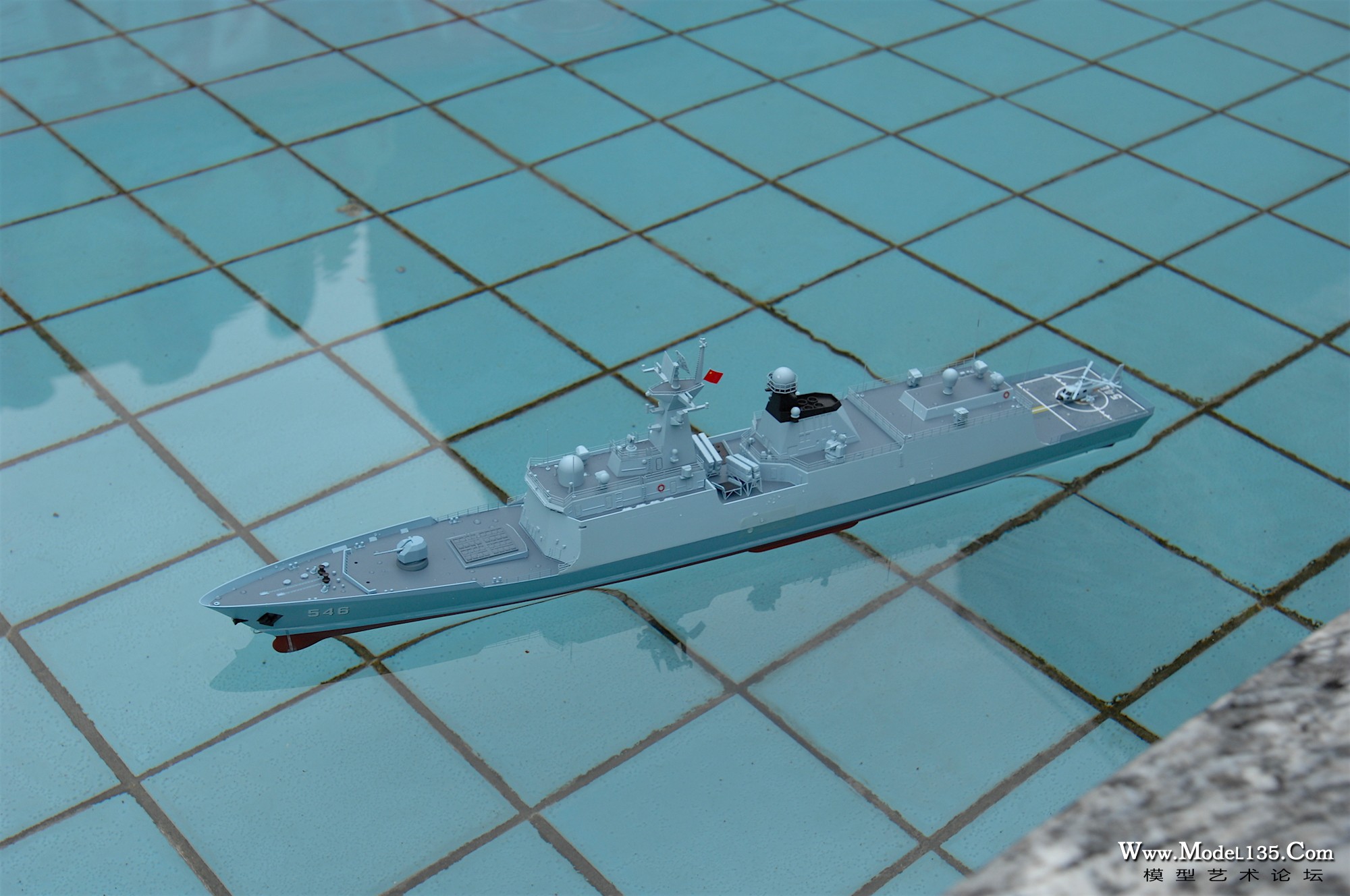 准备启航的遥控盐城舰