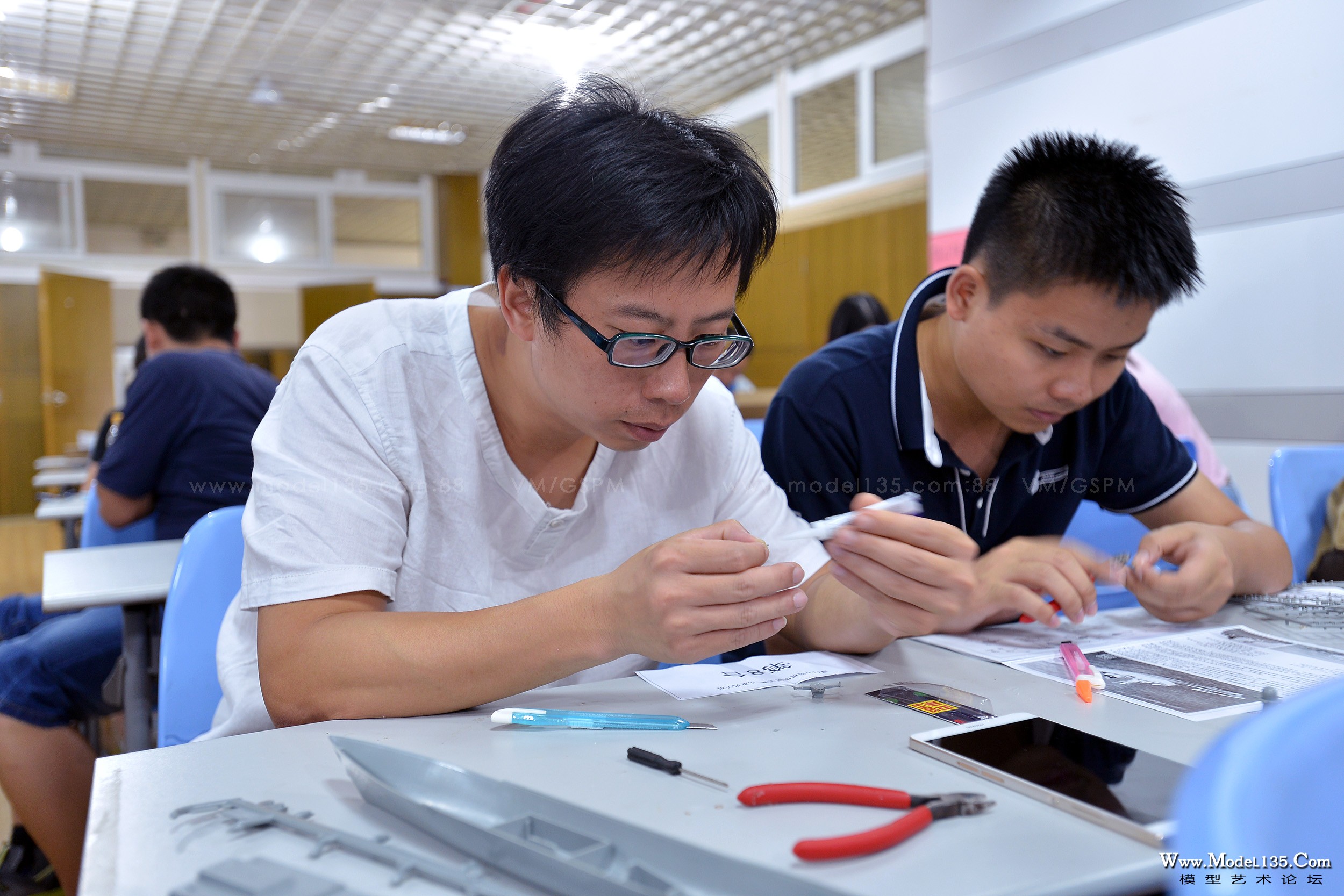 参训老师们制作盐城号