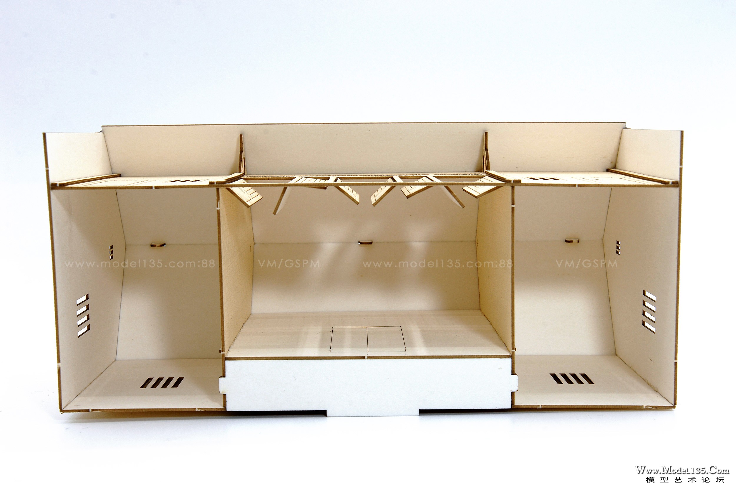 具有内部结构的建筑模型